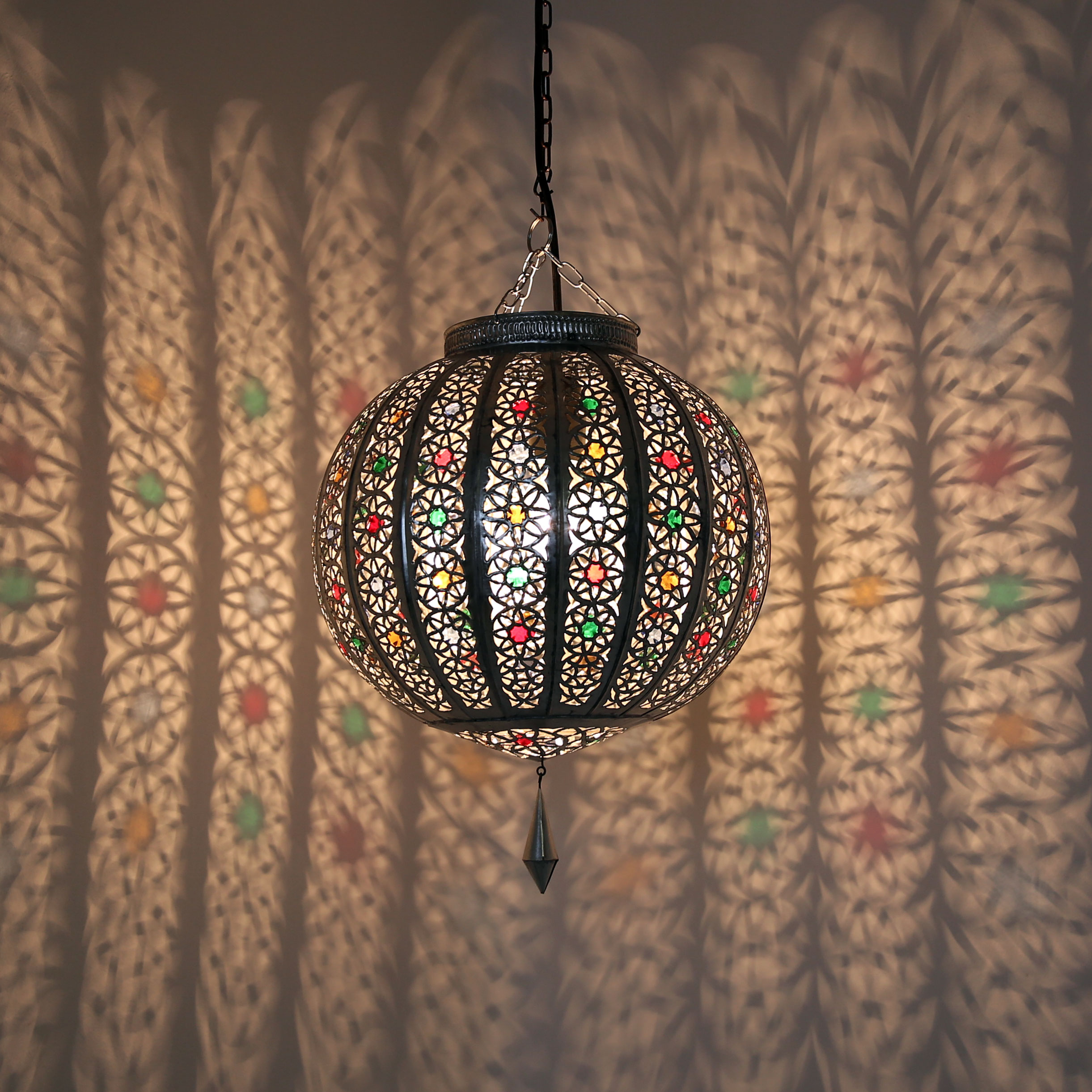 Orientalische Deckenleuchte LATIFA Silber - Albazar Orientalische Deckenleuchte LATIFA Silber - Albazar