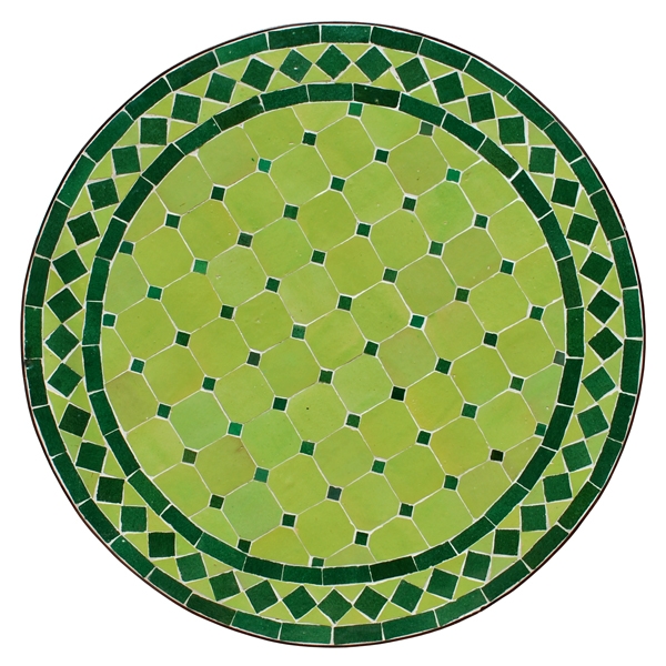 Mosaik Tisch D60cm KHDIDRA Hellgrün