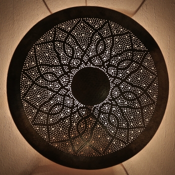 Orientalische  Marokkanische Wandlampe aus Messing DORA ZWAK M D50cm