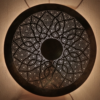 Orientalische Marokkanische Wandlampe aus Messing DORA ZWAK XL D80cm