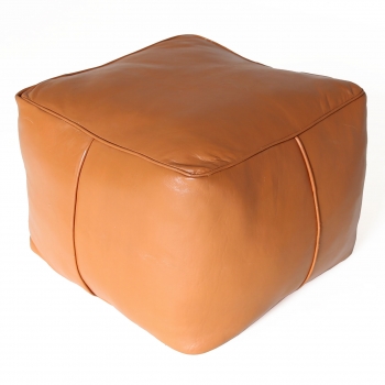 Marokkanische Sitzkissen CARRE Cognac Braun