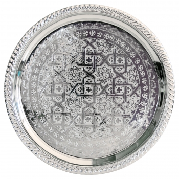 Marokkanisches Silbertablett D34cm