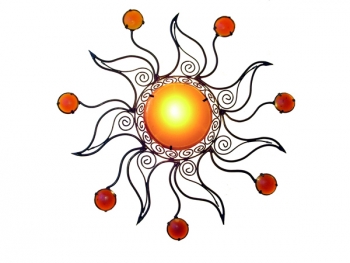 Sonnen-Lampe aus Metall soleil-55cm