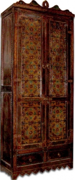 Orientalischer Extra-hoher Schrank aus Holz und Kunstschmiedeisen Riad