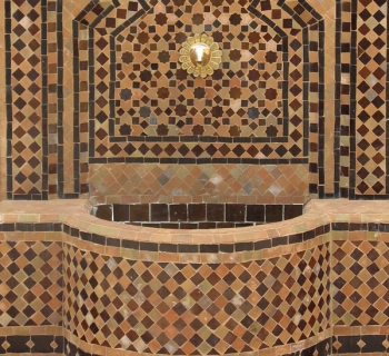 Mosaikbrunnen aus Marokko 