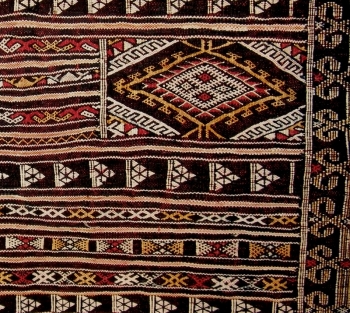 Berber Kelim ,,Khemissat handgeknüpft Maße: 1,80 x 1,16 m