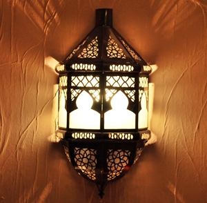 Arabische Wandlampe aus Glas Toboga