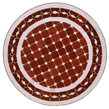 Mosaik Bistrotisch D60cm Bordeaux ANBA