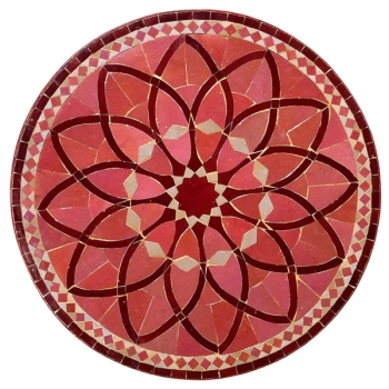 Bistrotisch aus Mosaik Mosa D80cm Bordeaux