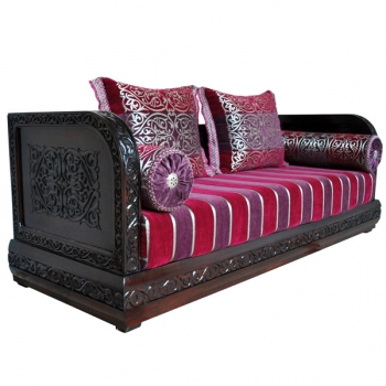 Orientalische Couch rosa