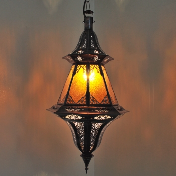 Arabische Deckenlampe CHINOUIA Amber
